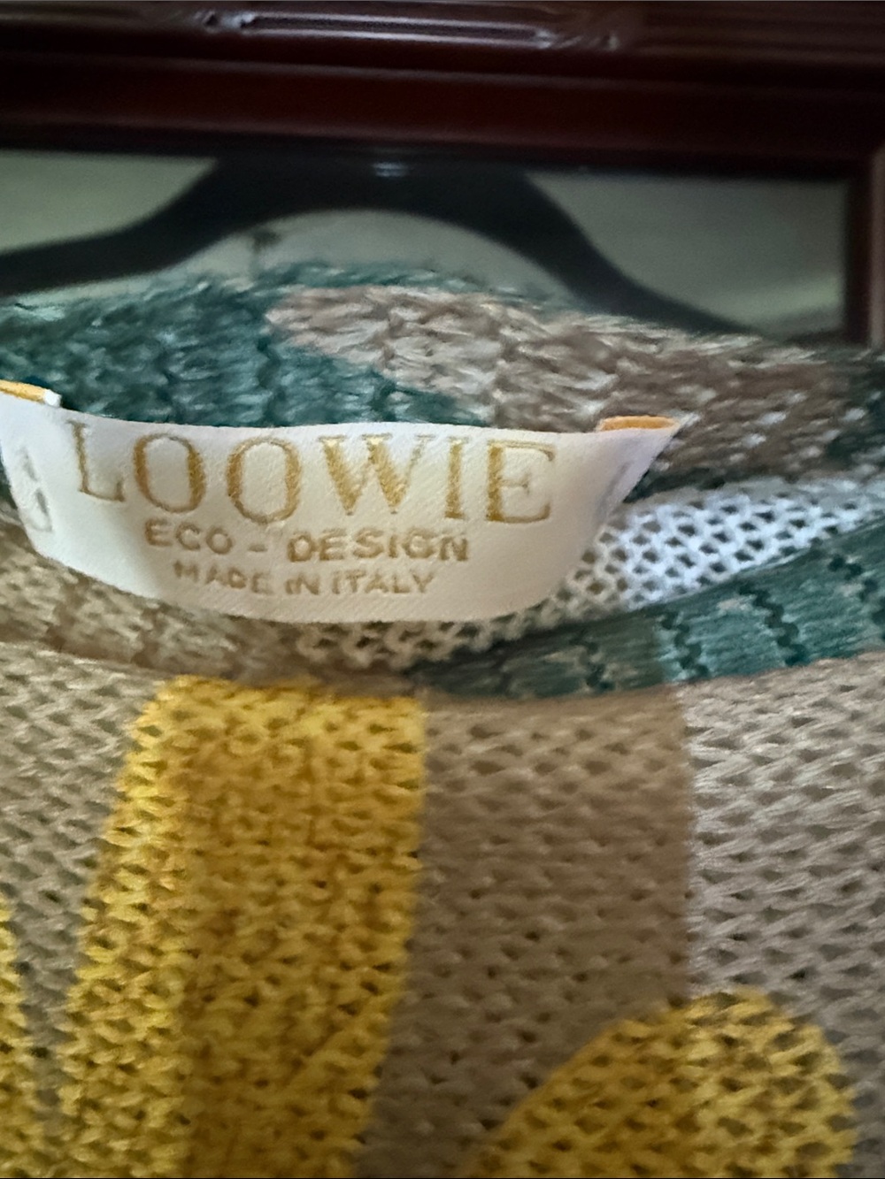 LOOWIE Striped Knit Top in Green, Yellow, Cream - Picture 4 of 6
